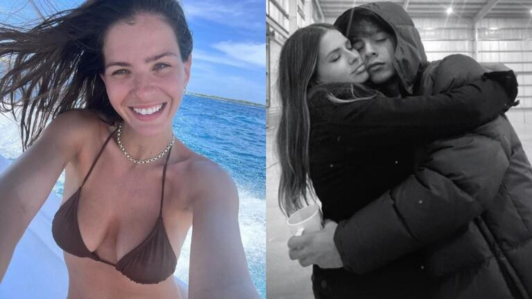 China Suárez lució su microbikini en un barco en plenas vacaciones con Rusherking en México (Fotos: Instagram y Captura de Instagram Stories)