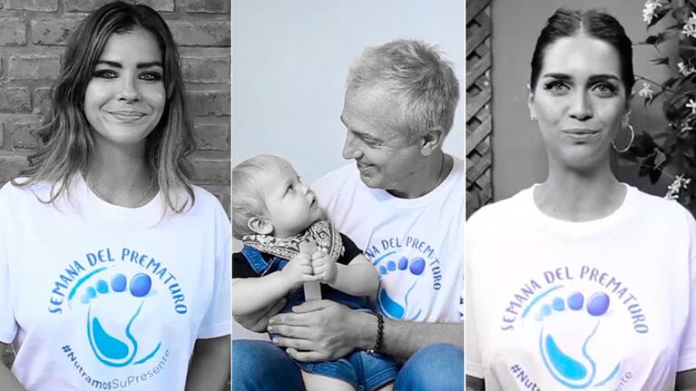 China Suárez, Marley y Zaira Nara se sumaron a la campaña por la Semana del prematuro