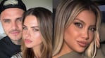 China Suárez, Mauro Icardi y Wanda Nara (Fotos: Instagram @sangrejaponesa y @wanda_nara)