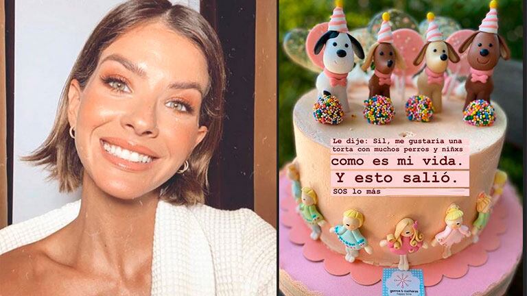 China Suárez mostró una llamativa torta de cumpleaños, en medio de rumores de embarazo: Con muchos perros y niñxs