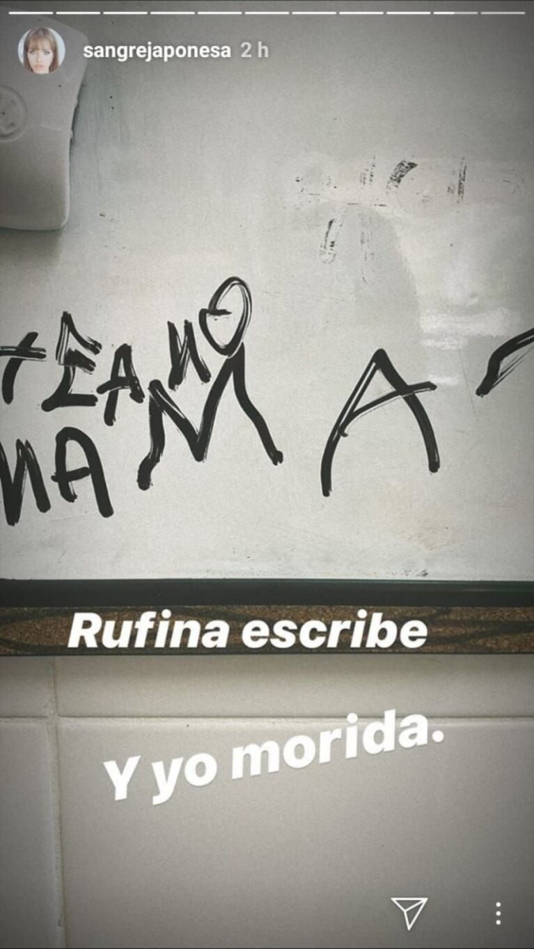 China Suárez publicó un tierno mensaje de su hija Rufina: "Te amo, mamá"