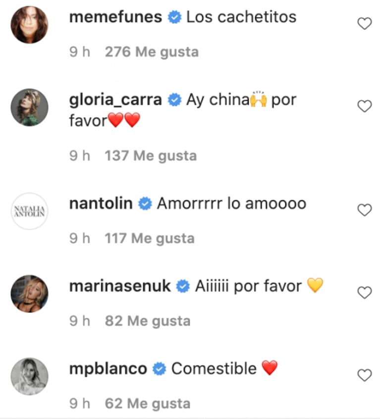 China Suárez publicó un video súper tierno de Amancio junto a Rufina y sus amigas famosas estallaron de amor: "¡Qué hermosura!"