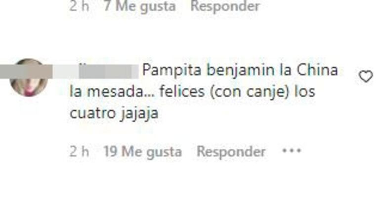China Suárez publicó una foto cocinando en redes y recibió fuertes críticas: "Vive de canje"
