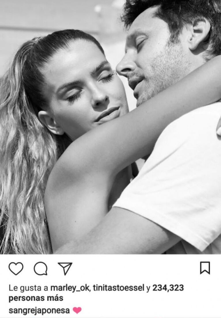 China Suárez publicó una foto súper romántica con Benjamín Vicuña ¡y él le dejó un comentario muy especial!
