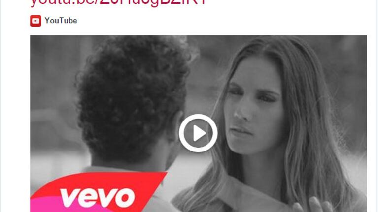 China Suárez, sobre el nuevo videoclip de Bisbal (Foto: Twitter)
