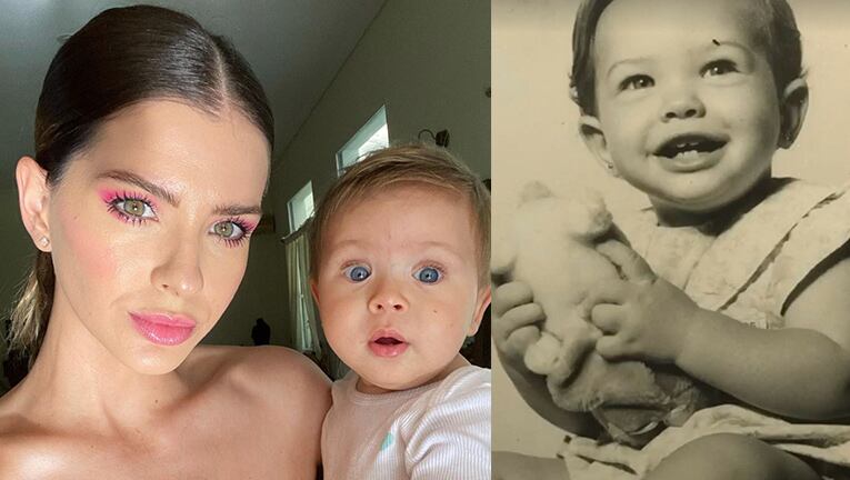 China Suárez vio una foto retro y se sorprendió por su parecido a su hijo.