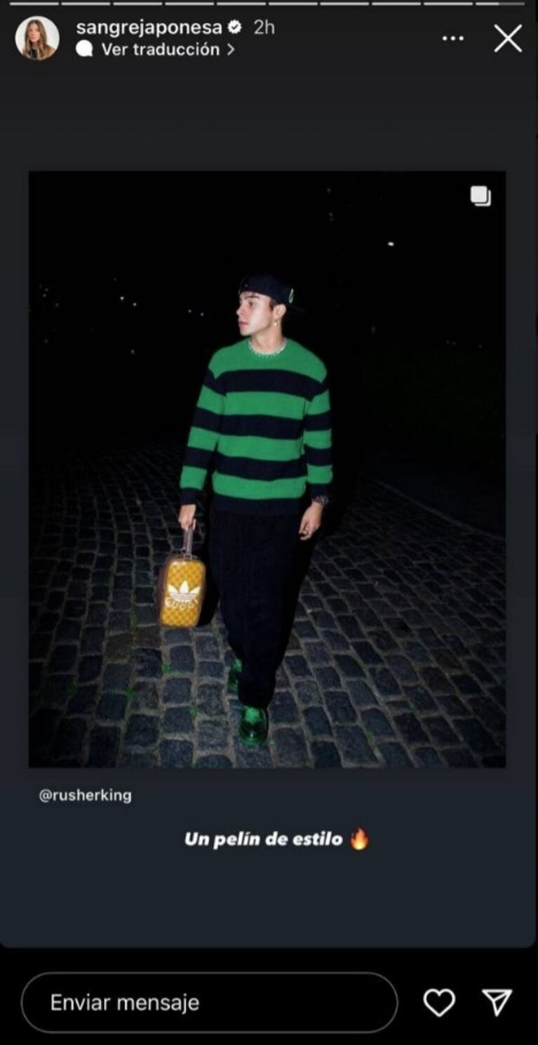 China Suárez volvió a demostrar todo su amor a Rusherking al verlo en una foto