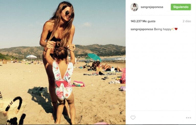 China Suárez y Benjamín Vicuña, junto a todos sus hijos en las playas chilenas de Cachagua