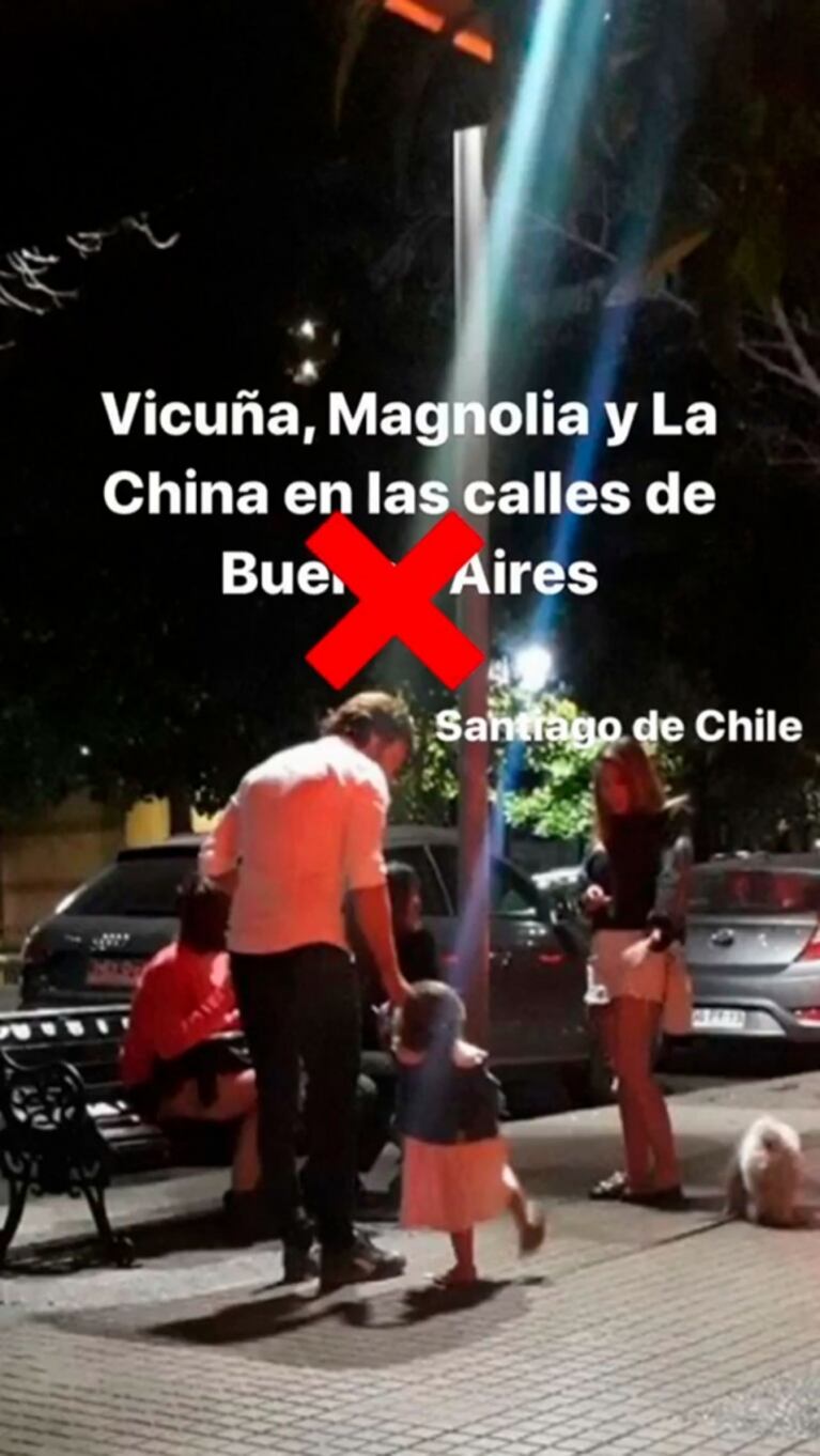China Suárez y Benjamín Vicuña, juntos en Chile: la imagen del reencuentro con la pequeña Magnolia