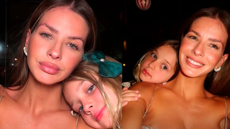 China Suárez y Magnolia Vicuña, en Navidad (Foto de Instagram @sangrejaponesa)