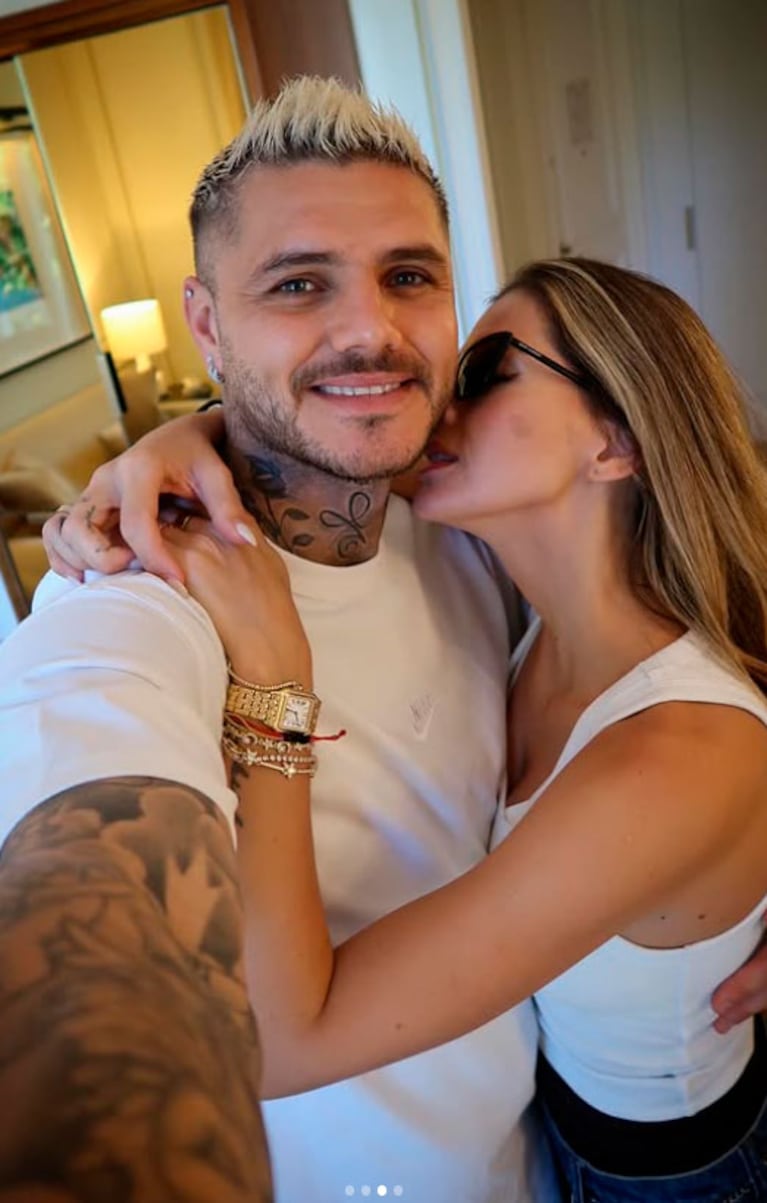 China Suárez y Mauro Icardi, apasionados en Madrid (Foto: Instagram)