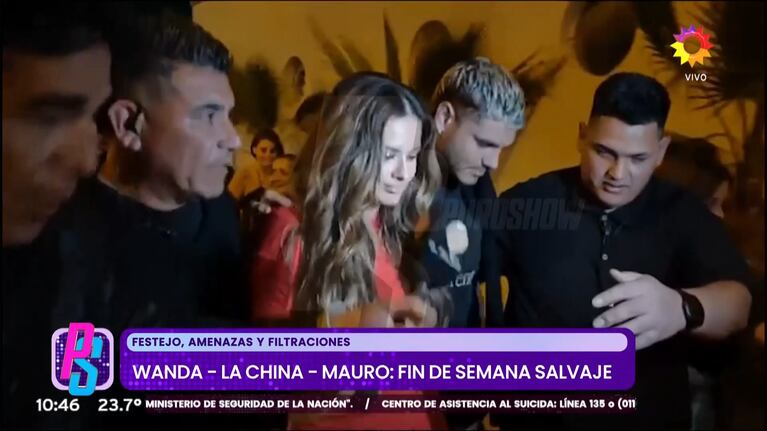 China Suárez y Mauro Icardi en Mar del Plata.