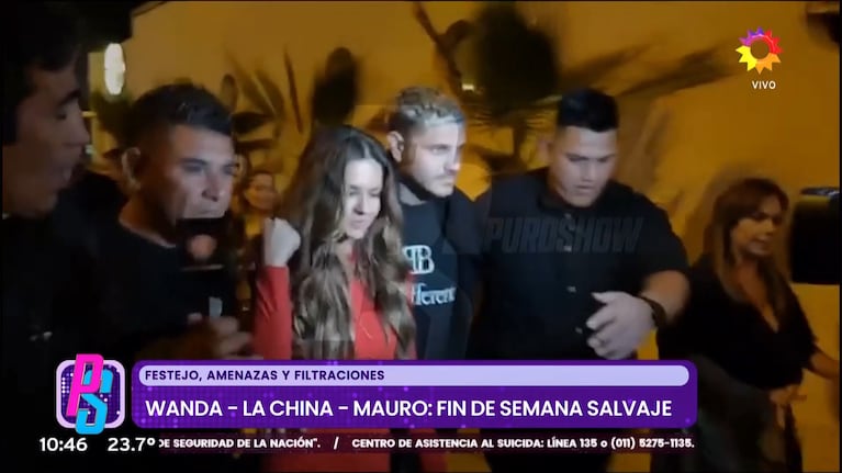 China Suárez y Mauro Icardi en Mar del Plata.