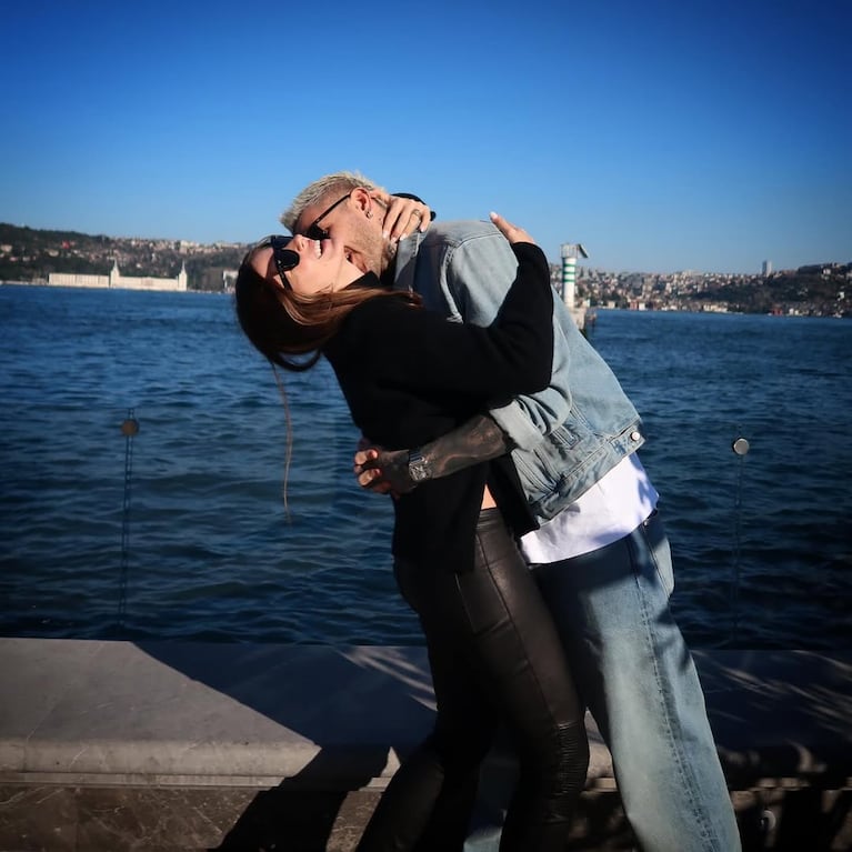 China Suárez y Mauro Icardi. Foto: Instagram mauroicardi