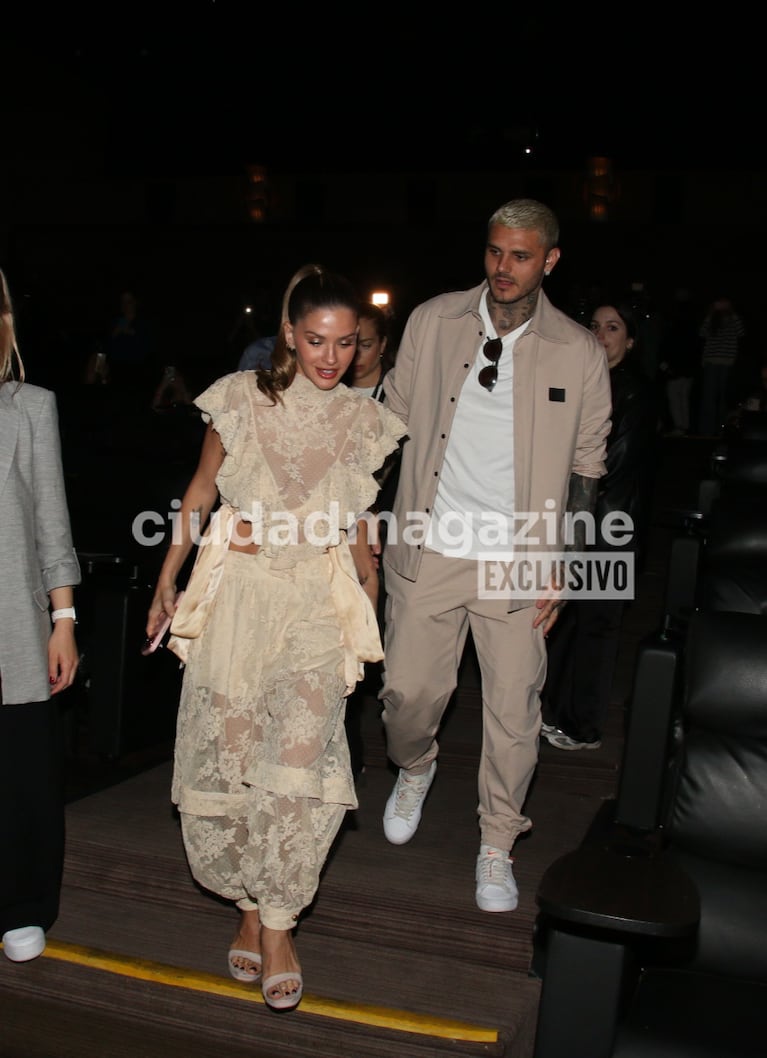 China Suárez y Mauro Icardi. Foto: Movilpress