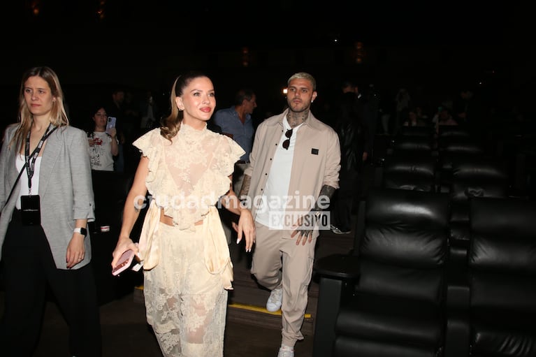 China Suárez y Mauro Icardi. Foto: Movilpress