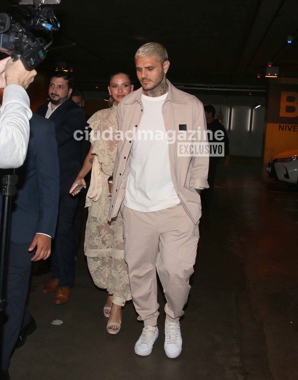 The couple interacting at the event.