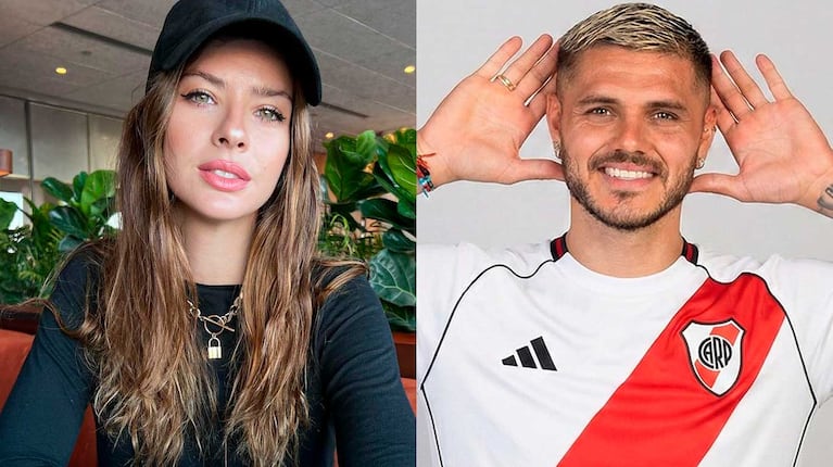 China Suárez y Mauro Icardi (Fotos: Instagram @sangrejaponesa y Twitter / X @P4otopark)