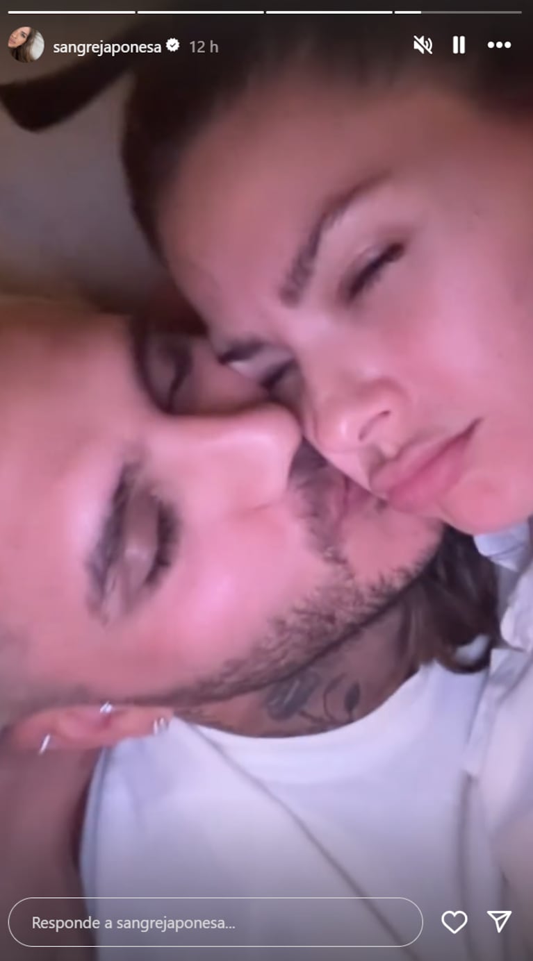China Suárez y Mauro Icardi se mostraron a los besos. Foto: IG | sangrejaponesa