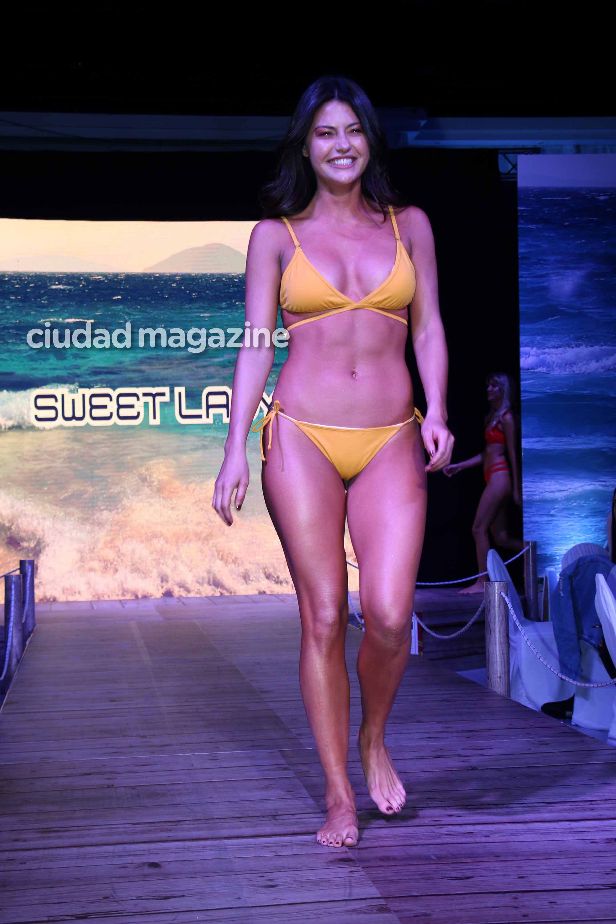 China Suárez y Mery del Cerro presentaron los diseños de sus trajes de baño (Foto: Movilpress)