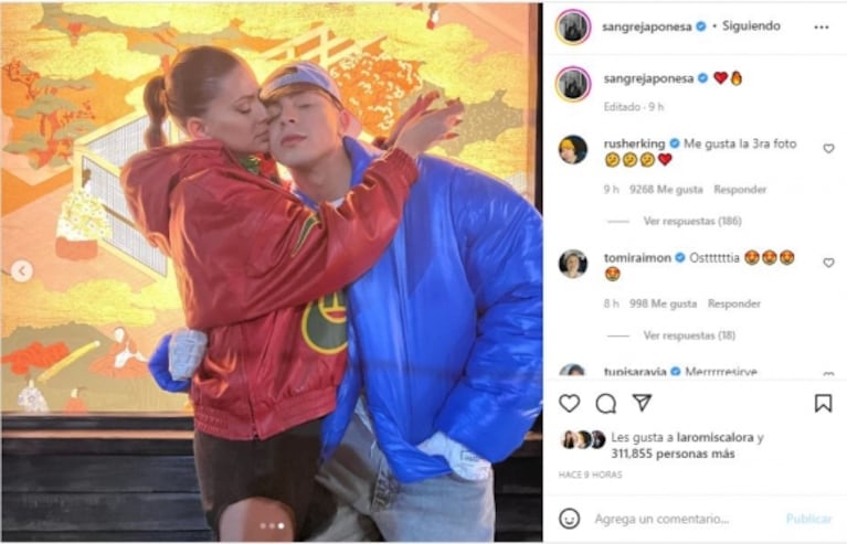 China Suarez y Rusherking están a full: las fotos de su romántico fin de semana