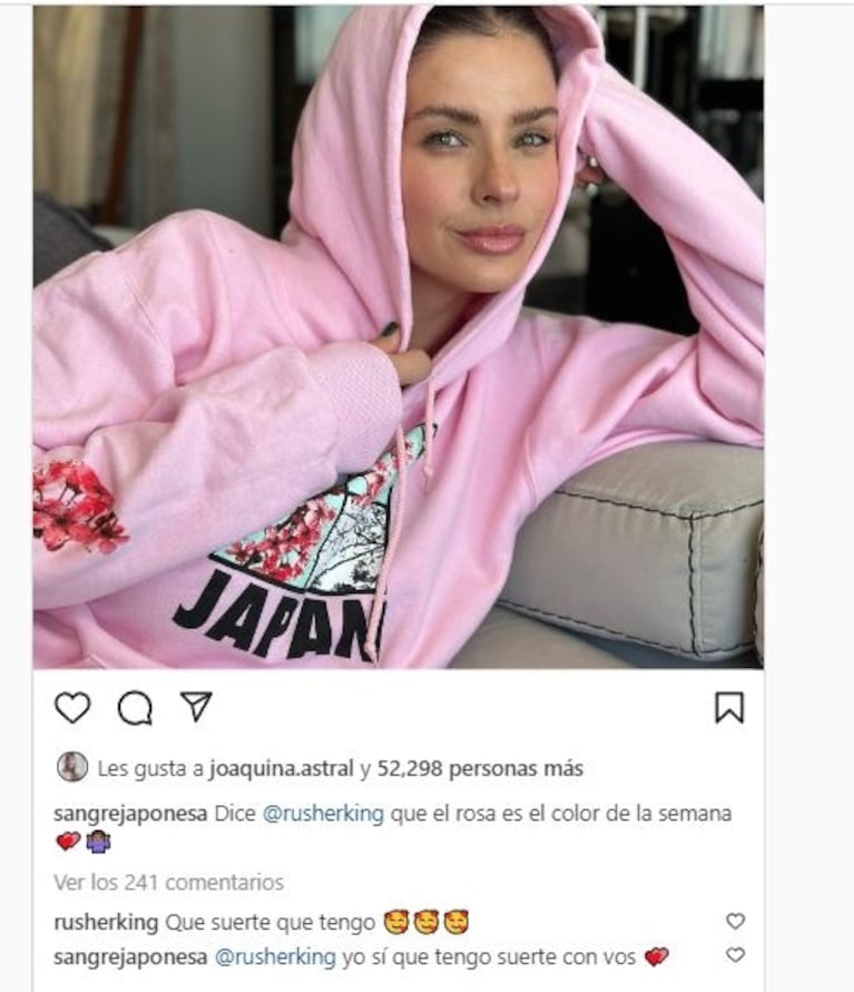 China Suárez y Rusherking protagonizaron un romántico ida y vuelta a la distancia: "Qué suerte tengo"