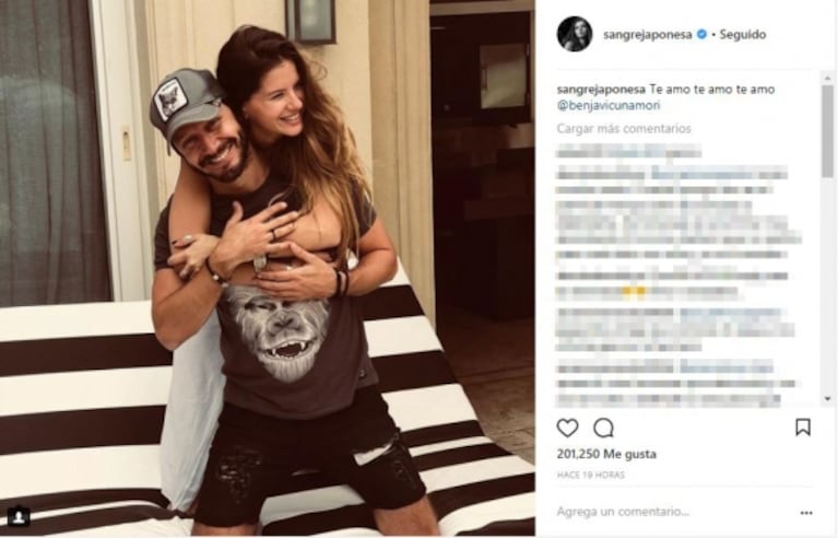 China Suárez y sus tiernas fotos en familia con Benjamín Vicuña: "Te amo, te amo, te amo"