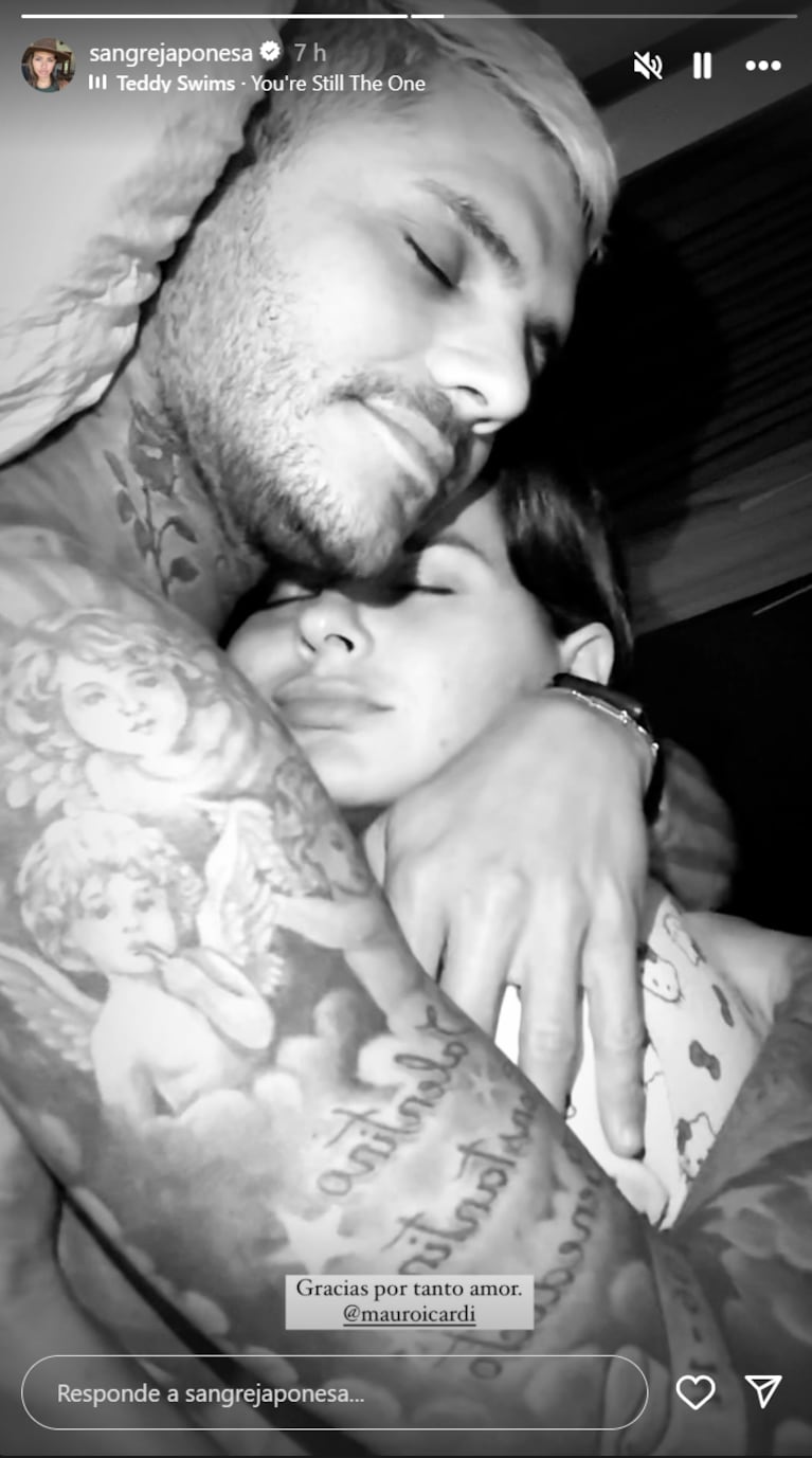 China y Mauro se muestran enamorados en Instagram. Foto: IG | @sangrejaponesa