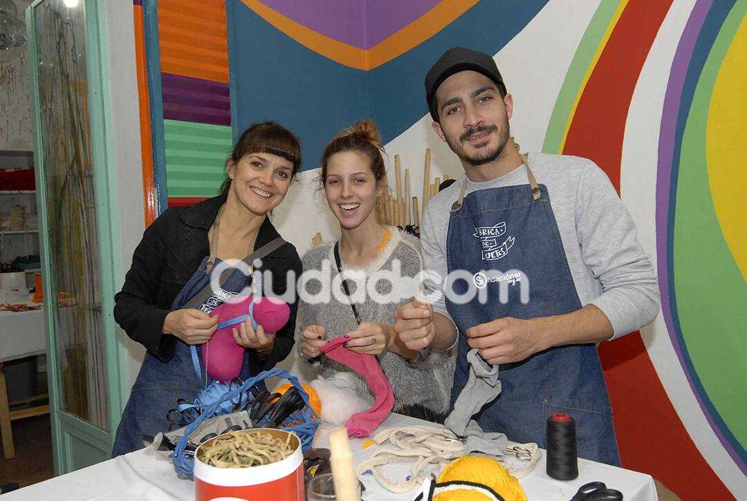 Chino y Clara Darín, manos a la obra. (Foto: Movilpress)
