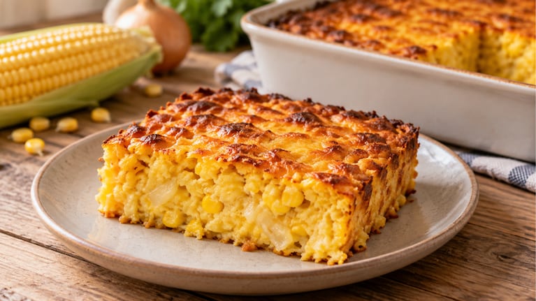 Chipá Guazú, una receta con impronta paraguaya para disfrutar. Foto: IA