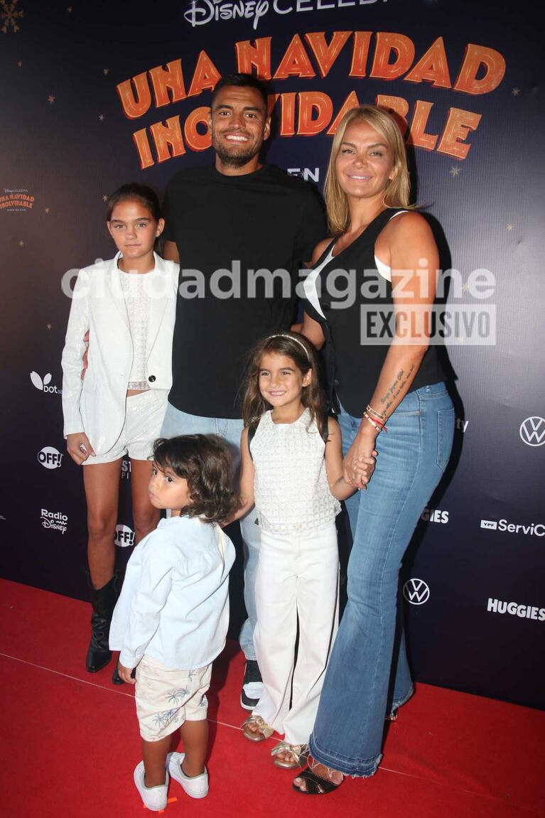 Chiquito Romero, Eliana Guercio e hijos (Foto: Movilpress)