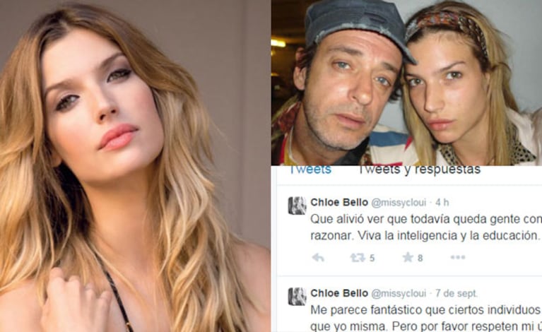 Chloé Bello se mostró indignada por las críticas que recibió tras la muerte de Gustavo (Fotos: Web). 