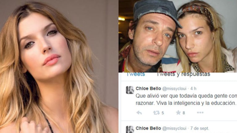 Chloé Bello se mostró indignada por las críticas que recibió tras la muerte de Gustavo (Fotos: Web).