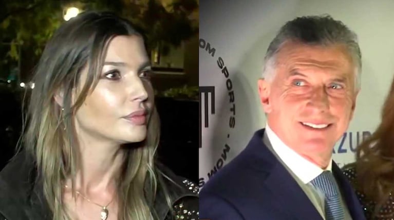 Chloe Bello y Mauricio Macri (Fotos: capturas eltrece)