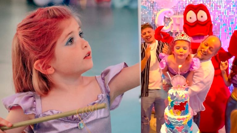 Chloe, la hija de Jésica Cirio y Martín Insaurralde, festejó sus cinco años.