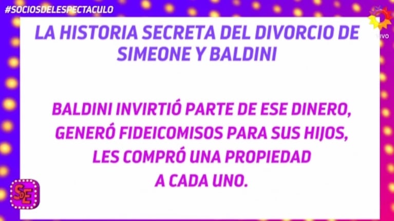 Cholo Simeone y Carolina Baldini, la historia secreta del divorcio: "Ella logró una división de bienes superior a la que le ofrecía"