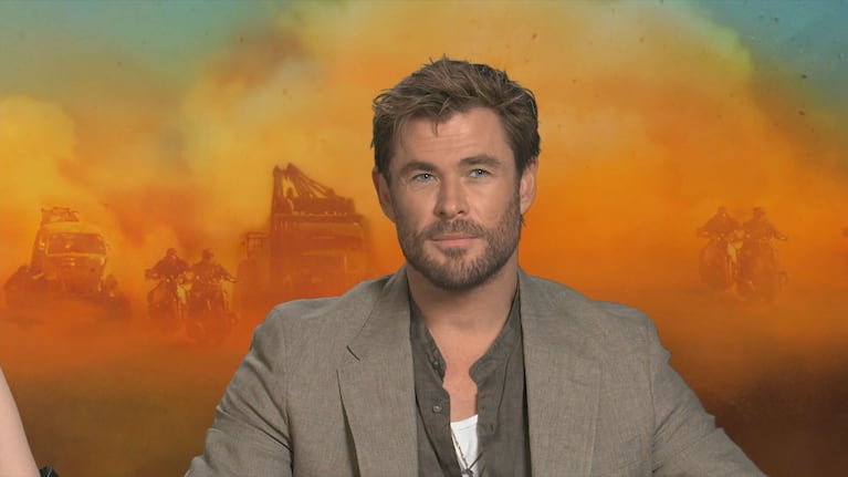 Chris Hemsworth trató de hablar en "argentino" (Foto: captura TN)