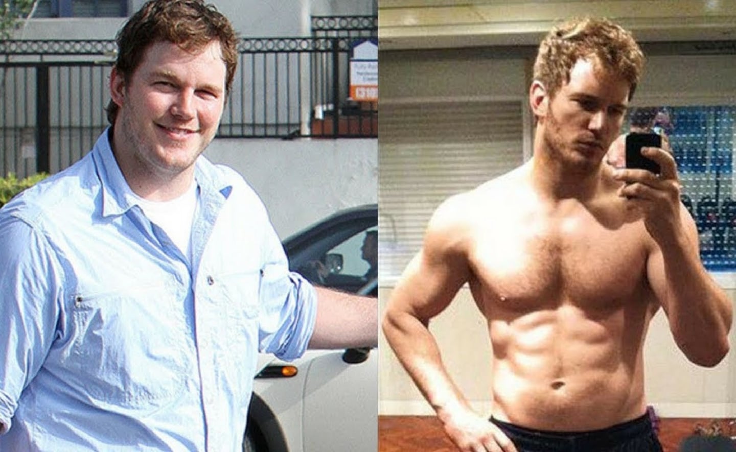 Chris Pratt: su transformación física en pocos años
