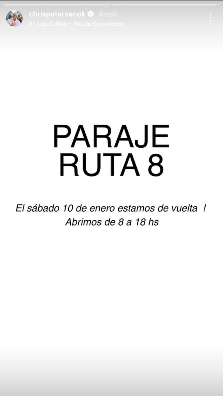 Christian Petersen hizo un anuncio en sus redes sociales (Foto: captura de Instagram/@christianpetersenok).