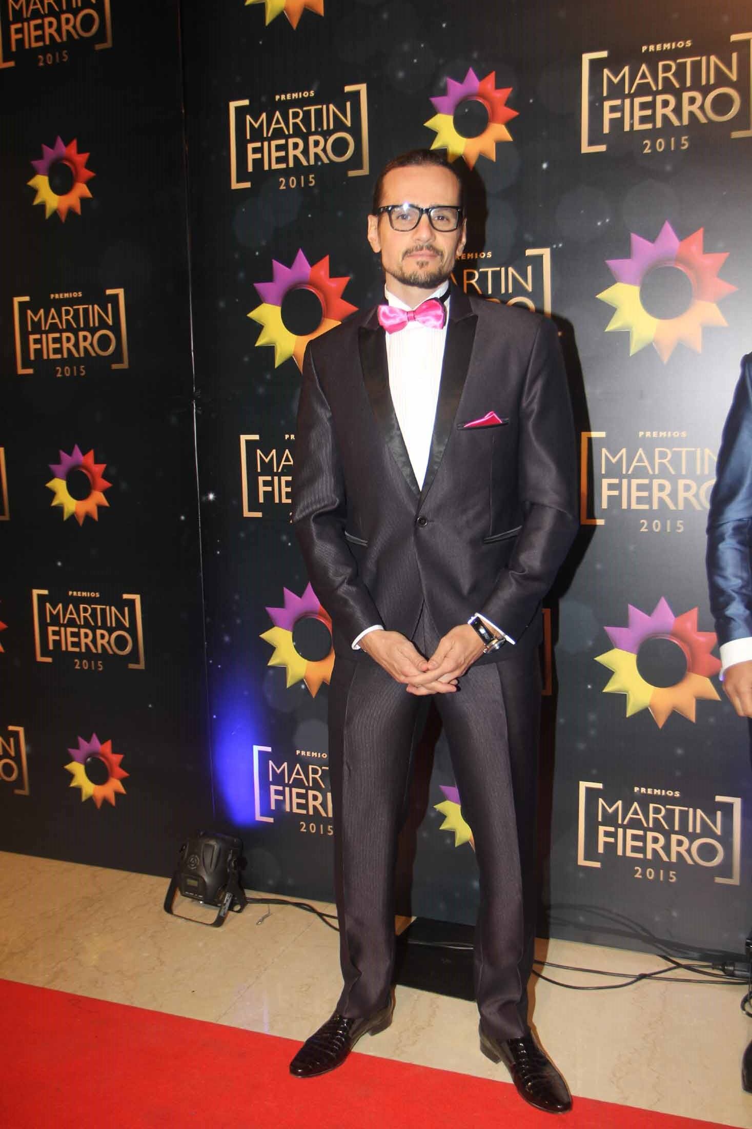 Christian Sancho en los Martín Fierro 2015 (Foto: Movilpress- Ciudad.com). 