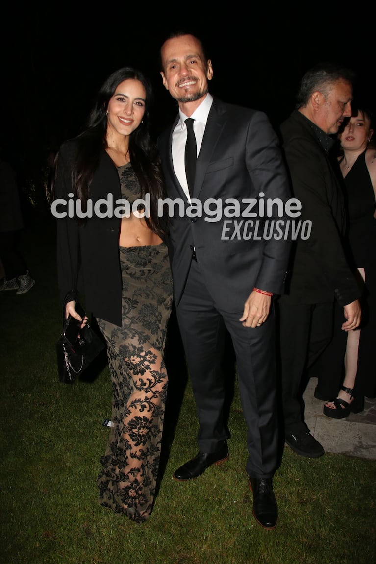 Christian Sancho y Celeste Muriega en el casamiento de El Turco García y  Mariela Prieto (Foto: Movilpress)