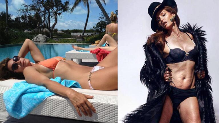 Cindy Crawford, diosa a los 49 años. (Fuente: Instagram y Twitter)