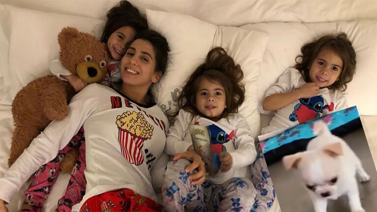 Cinthia adoptó un perrito y lo llamó Luca.