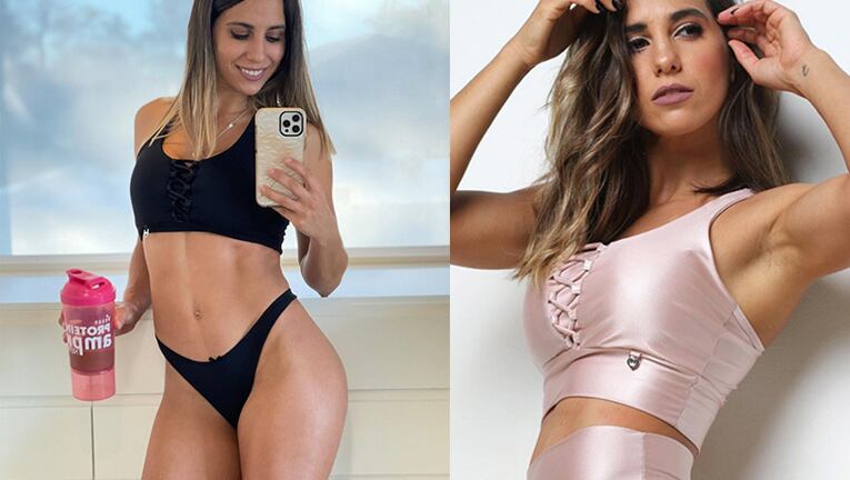 Cinthia compartió dos fotos sin retoques tras su entrenamiento.