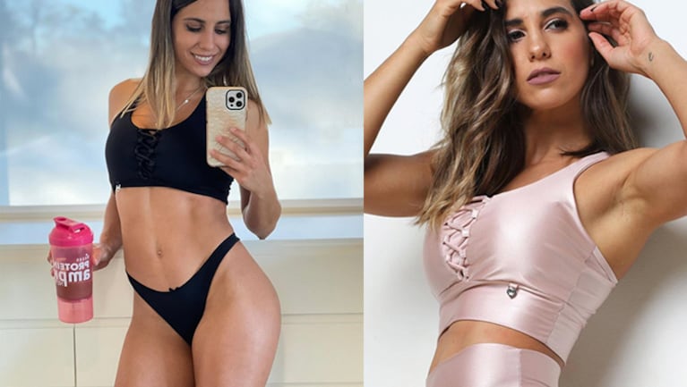 Cinthia compartió dos fotos sin retoques tras su entrenamiento.