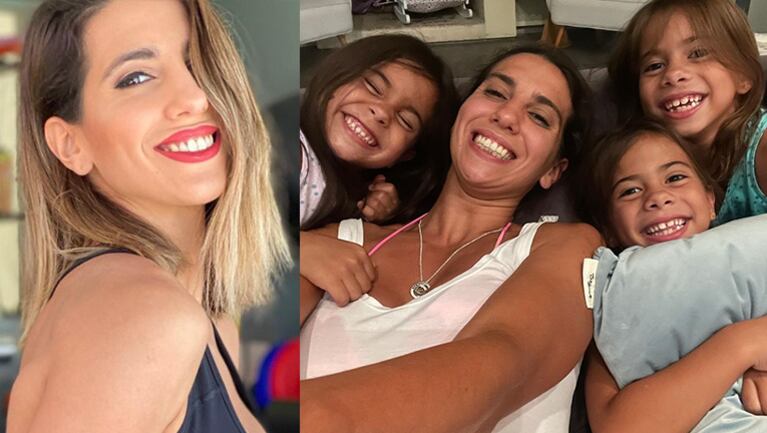 Cinthia entabló un tierno diálogo con su hijita.