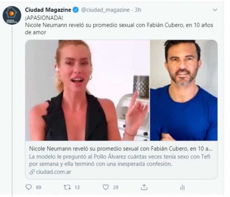 Cinthia Fernández arremetió contra Nicole Neumann tras contar su promedio sexual con Cubero: "¡¿No es que no quiere hablar de su vida privada?!"
