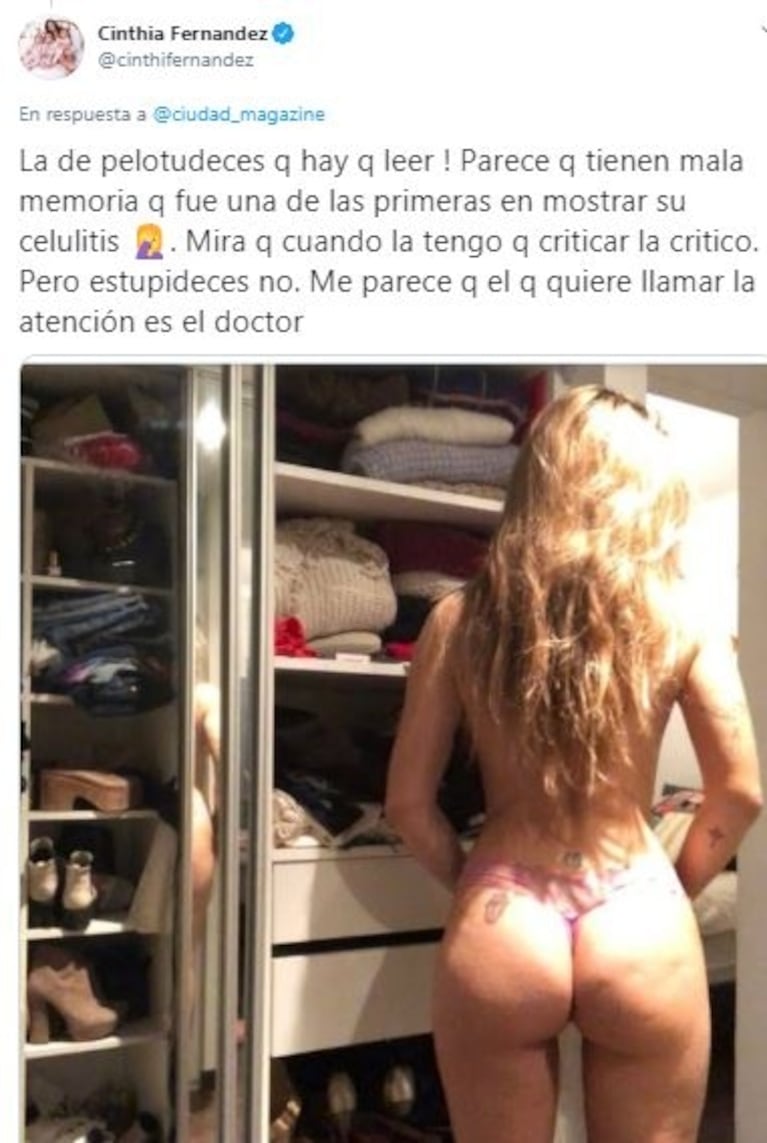 Cinthia Fernández bancó a Jimena Barón tras las críticas por su delgadez: "Ella fue una de las primeras en mostrar su celulitis”