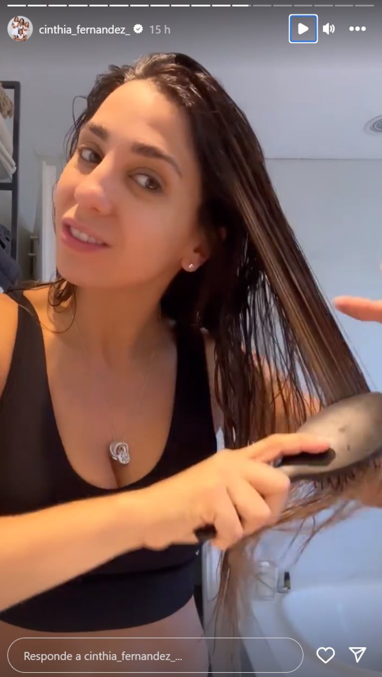 Cinthia Fernández compartió un secreto de belleza y dejó atónitos a sus seguidores