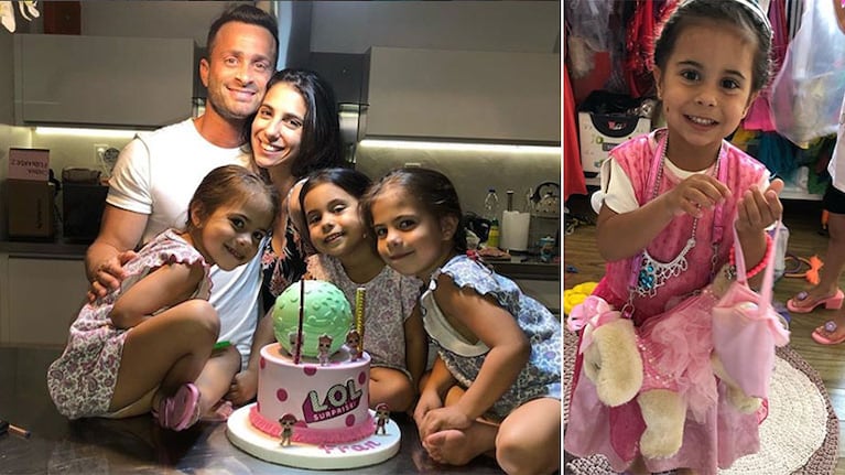 Cinthia Fernández con su novio y su mamá en el cumple de su hija menor: ¡Los amo profundamente!